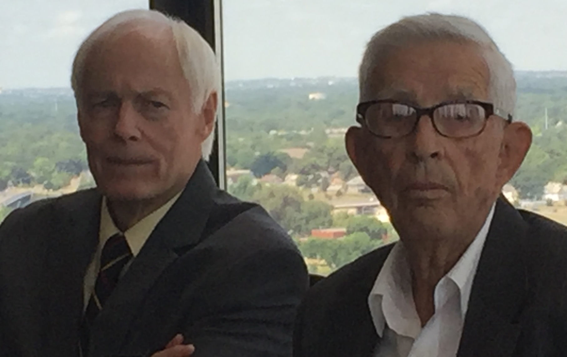 Berkley Bedell and Jim Leach